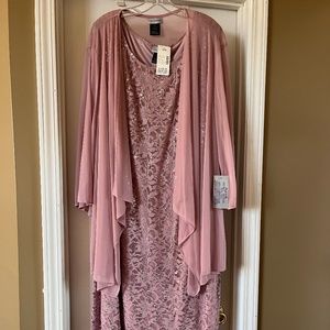 Catherines Mauve 2 pc dress 30w